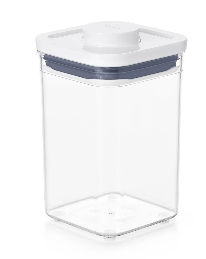 OXO Good Grips Vorratsglas 1L 'POP' 2.0 - Klein, quadratisch, niedrig
