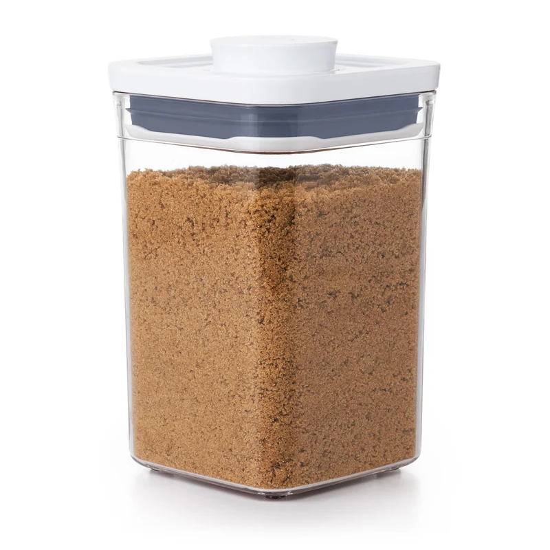 OXO Good Grips Vorratsglas 1L 'POP' 2.0 - Klein, quadratisch, niedrig