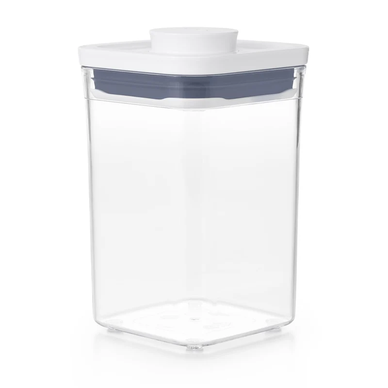 OXO Good Grips Vorratsglas 1L 'POP' 2.0 - Klein, quadratisch, niedrig