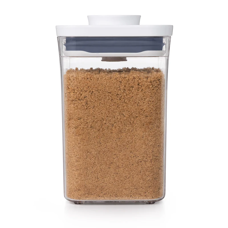 OXO Good Grips Vorratsglas 1L 'POP' 2.0 - Klein, quadratisch, niedrig