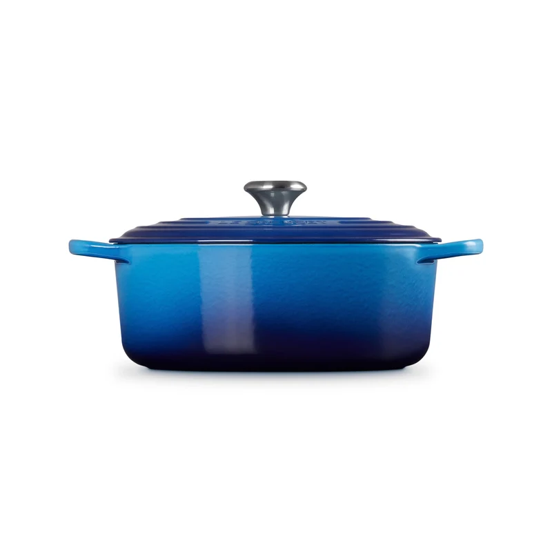 Le Creuset Ovaler Schmortopf Signature 'Azure'