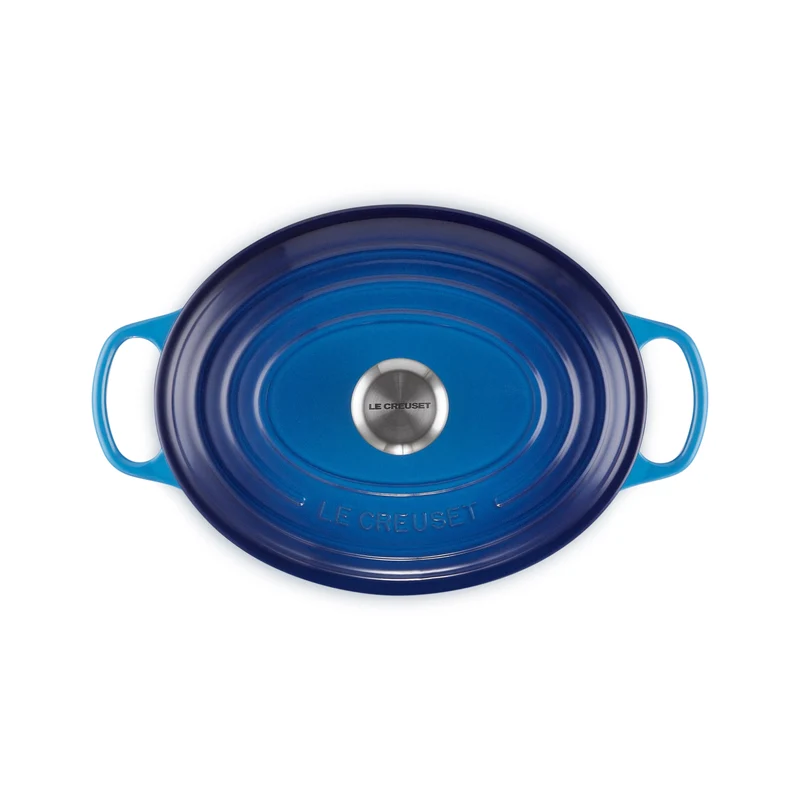 Le Creuset Ovaler Schmortopf Signature 'Azure'