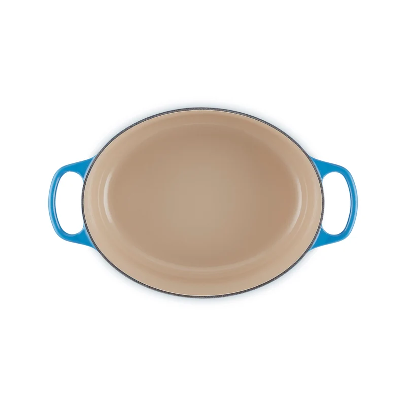Le Creuset Ovaler Schmortopf Signature 'Azure'