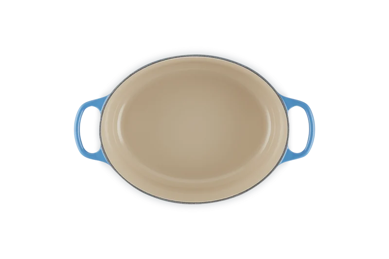 Le Creuset Ovaler Schmortopf Signature 'Azure'