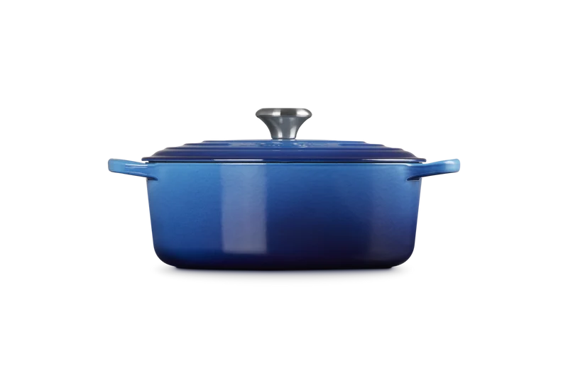 Le Creuset Ovaler Schmortopf Signature 'Azure'