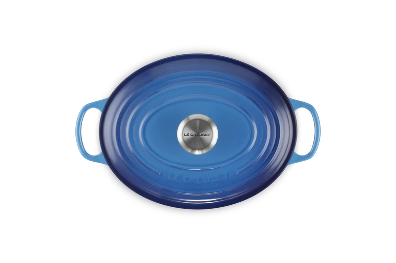 Le Creuset Ovaler Schmortopf Signature 'Azure'