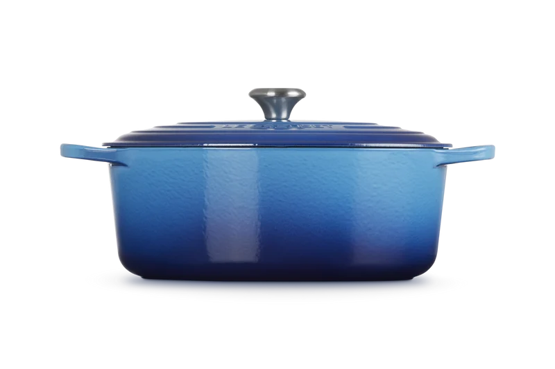 Le Creuset Ovaler Schmortopf Signature 'Azure'