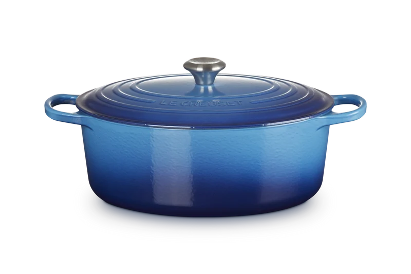 Le Creuset Ovaler Schmortopf Signature 'Azure'