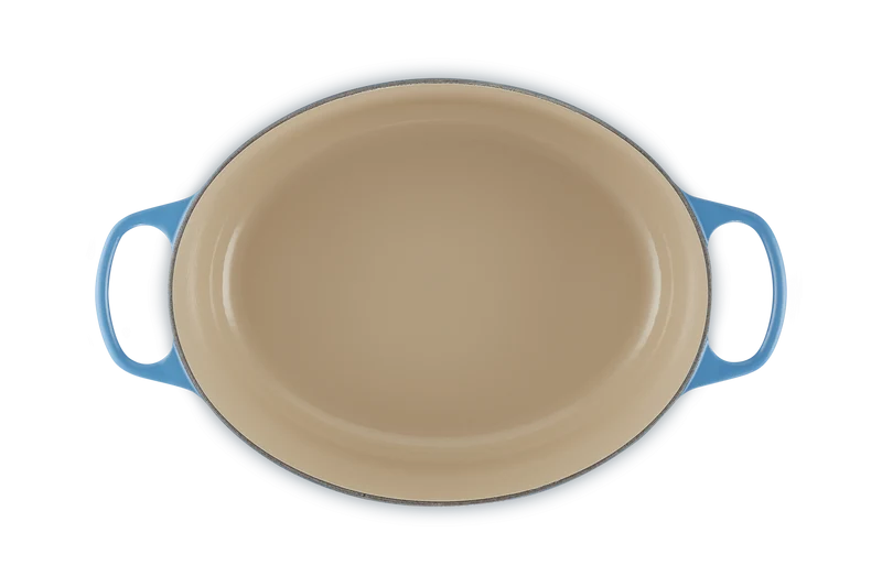 Le Creuset Ovaler Schmortopf Signature 'Azure'