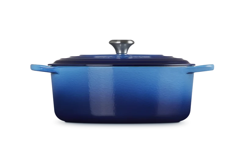 Le Creuset Ovaler Schmortopf Signature 'Azure'