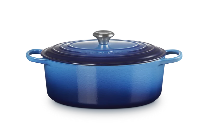 Le Creuset Ovaler Schmortopf Signature 'Azure'