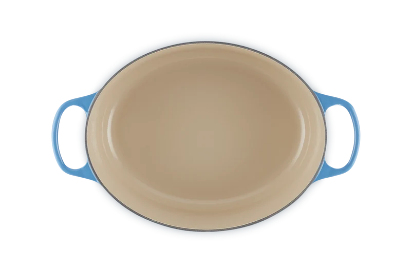 Le Creuset Ovaler Schmortopf Signature 'Azure'