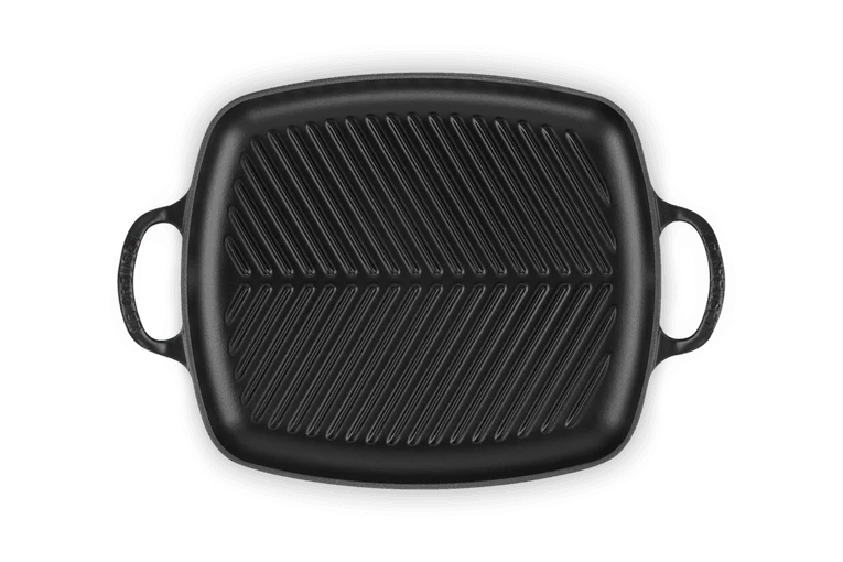 Le Creuset Grillplatte rechteckig 'Matt Schwarz'