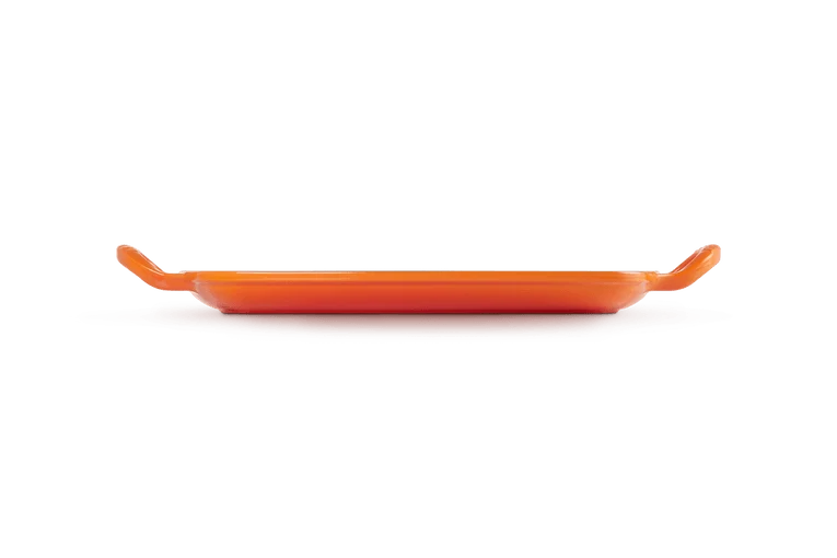 Le Creuset Grillplatte rechteckig 'Orangerot'