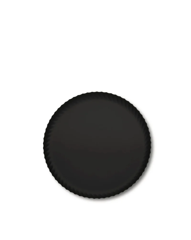Alessi Vassoio Pleats in Acciaio Inossidabile D31 cm Nero