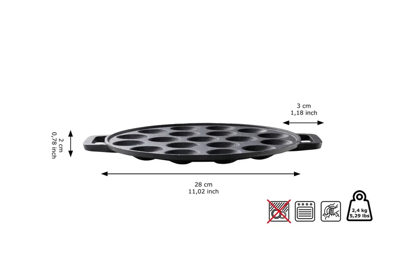 Skottsberg Poffertjespan 'Gusseisen'