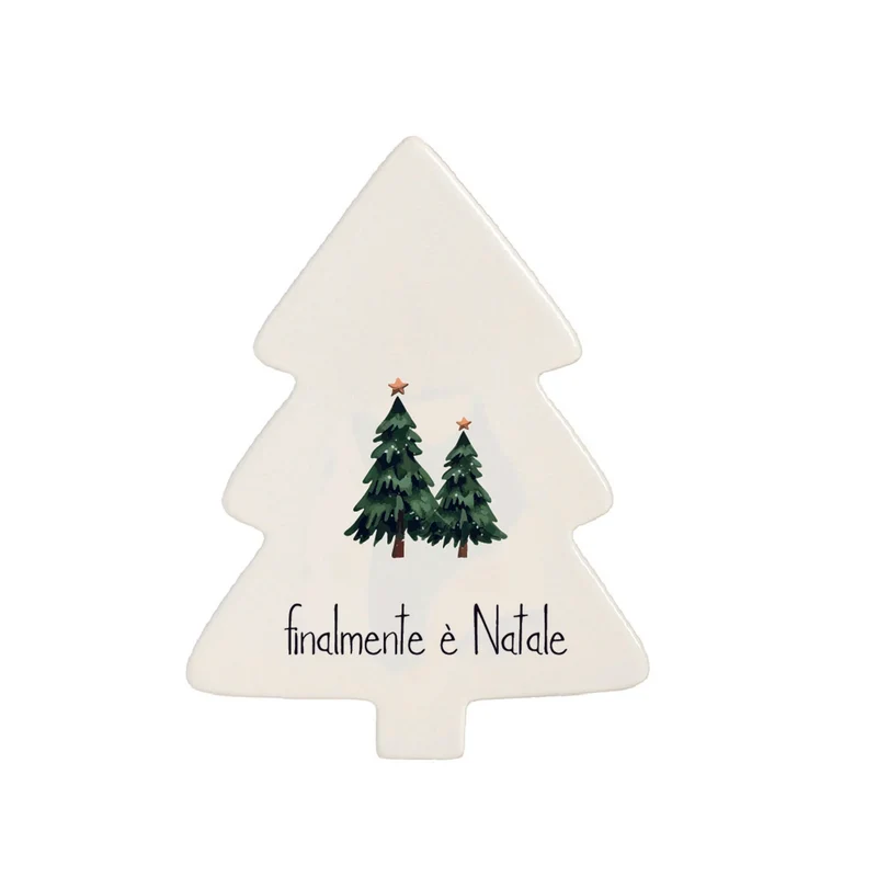 Simple Day Sottopentola Natalizio Albero Finalmente è Natale 21x15 cm