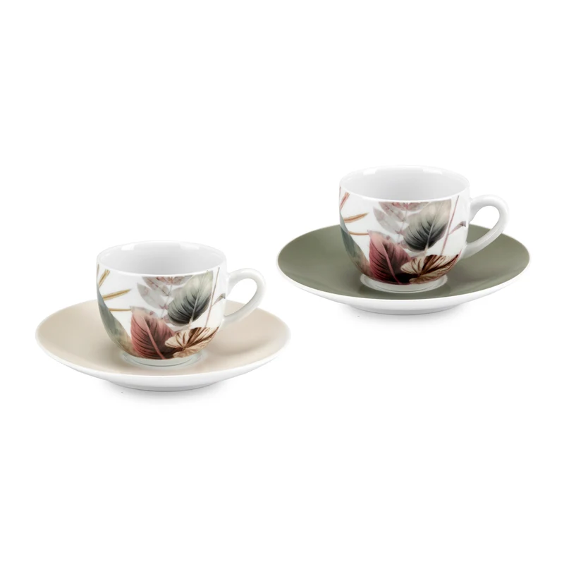 Fade Set 6 Tazze Caffè Malika 2.0 in Porcellana 100 ml