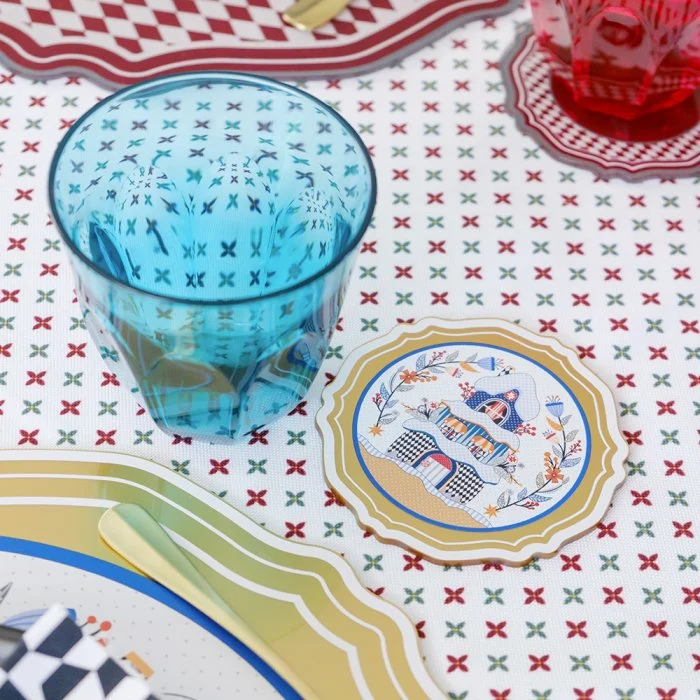 Vesta Set 6 Sottobicchieri Natalizi Fiaba