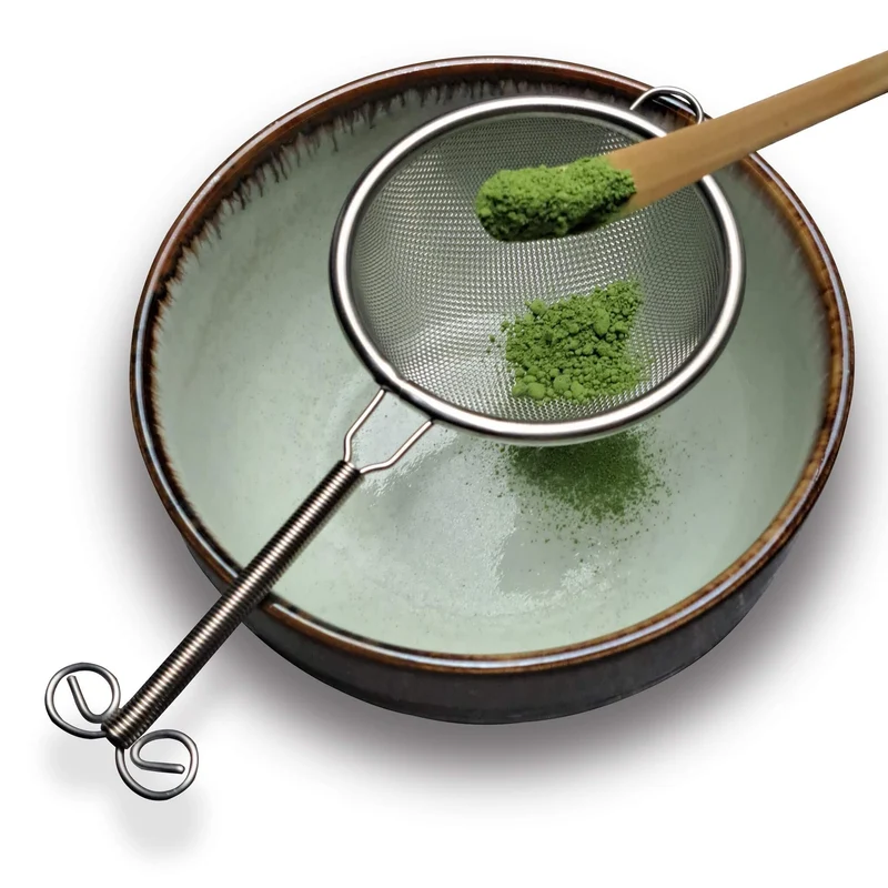 Matcha Tee Sieb Chakoshi aus Edelstahl