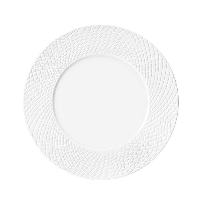 Fade Piatto da Portata Avena White in Porcellana 30 cm