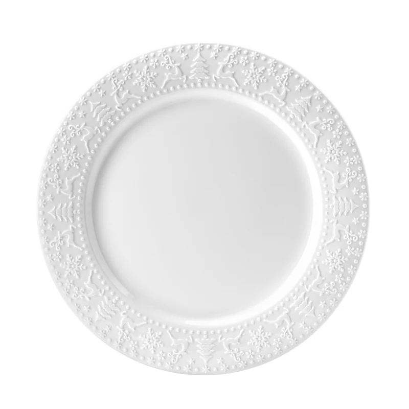 Fade Servizio Tavola Natalizio 18 Pezzi XMAS White in Porcellana