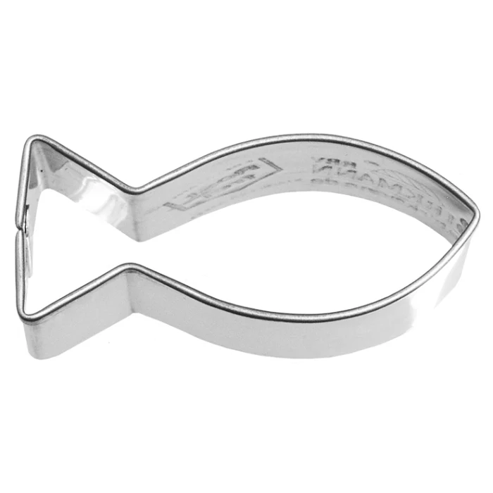 Ausstechform Christenfisch 5 cm Edelstahl Rostfrei