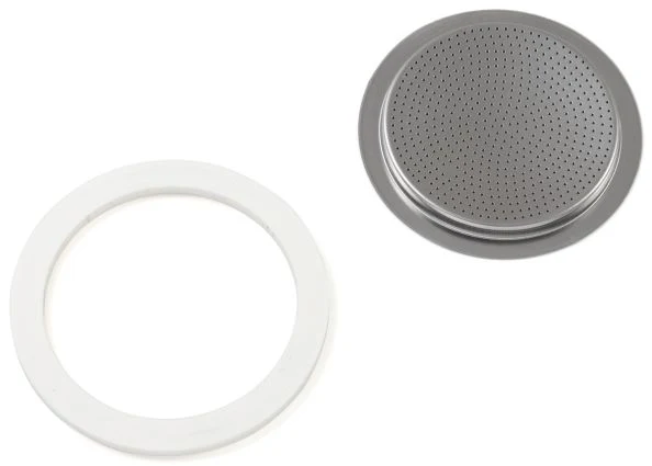 3 Dichtungsring + 1 Filtersieb für Edelstahl Espressokocher