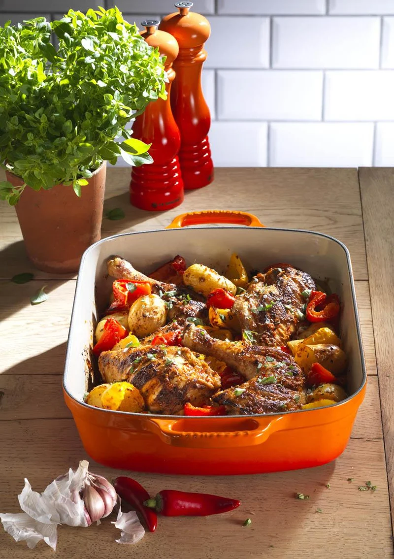 Le Creuset Bräter „Orangerot“ 37 cm / 6,6 l