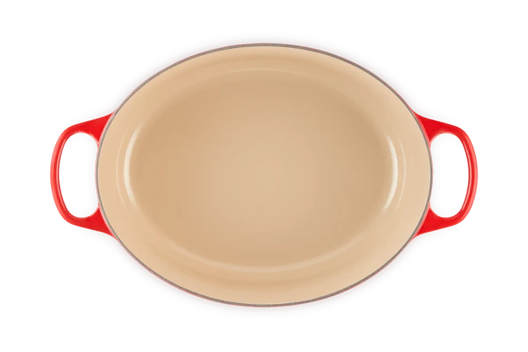 Le Creuset Signature Ovaler Schmortopf 'Kirschrot'