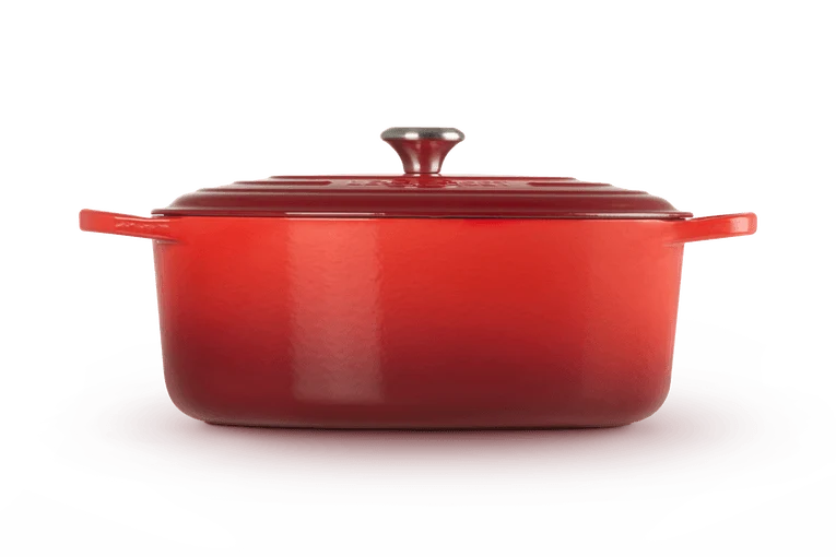 Le Creuset Signature Ovaler Schmortopf 'Kirschrot'