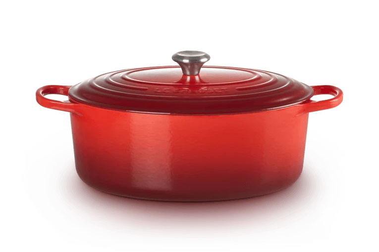 Le Creuset Signature Ovaler Schmortopf 'Kirschrot'