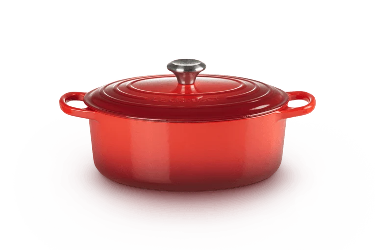 Le Creuset Signature Ovaler Schmortopf 'Kirschrot'