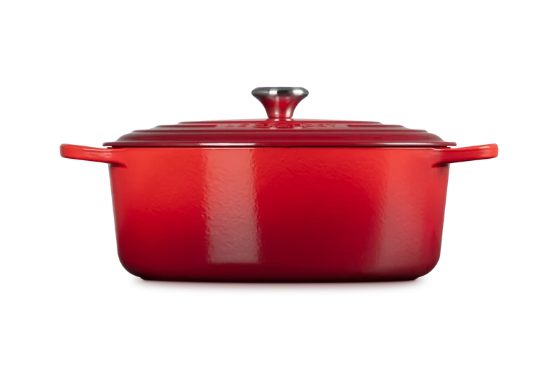 Le Creuset Signature Ovaler Schmortopf 'Kirschrot'