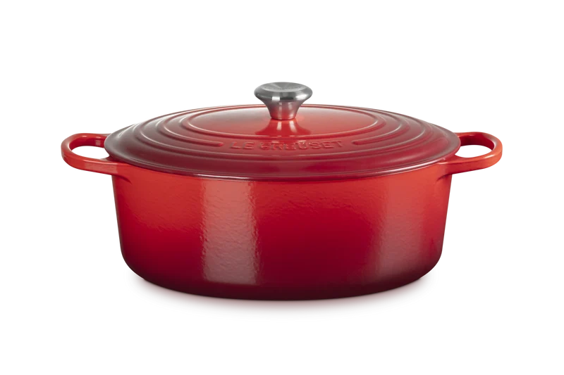 Le Creuset Signature Ovaler Schmortopf 'Kirschrot'
