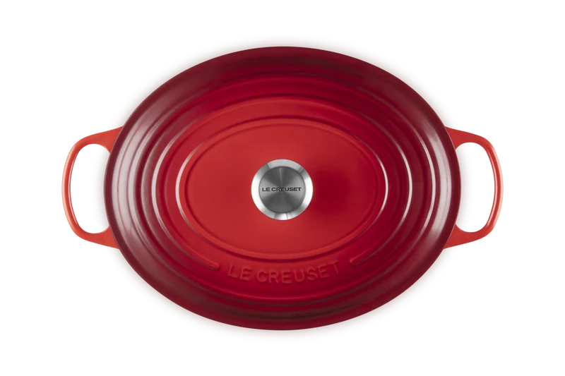 Le Creuset Signature Ovaler Schmortopf 'Kirschrot'