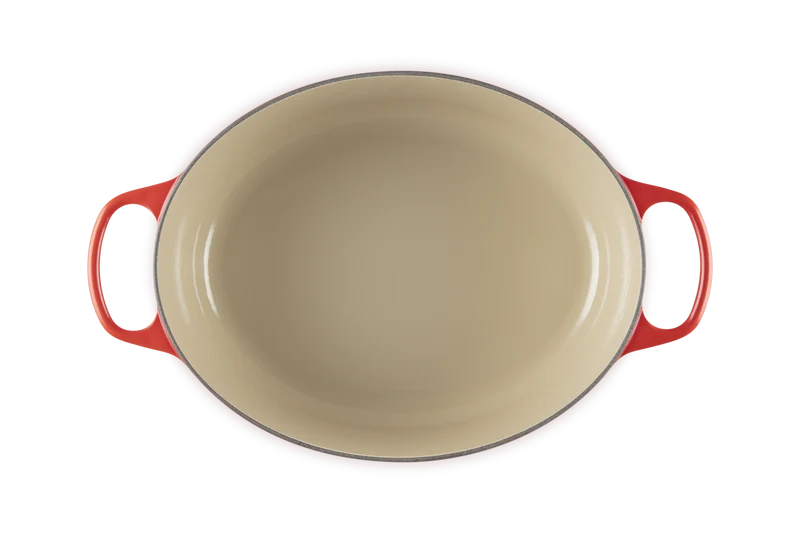 Le Creuset Signature Ovaler Schmortopf 'Kirschrot'