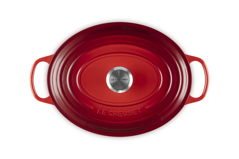Le Creuset Signature Ovaler Schmortopf 'Kirschrot'