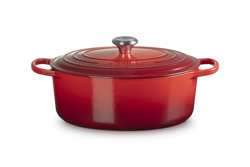 Le Creuset Signature Ovaler Schmortopf 'Kirschrot'
