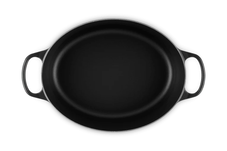 Le Creuset Oval Signature Schmorpfanne 'Matt Schwarz'