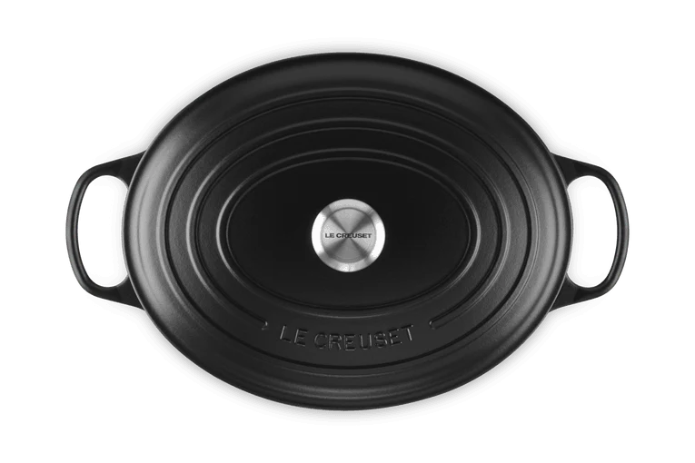 Le Creuset Oval Signature Schmorpfanne 'Matt Schwarz'