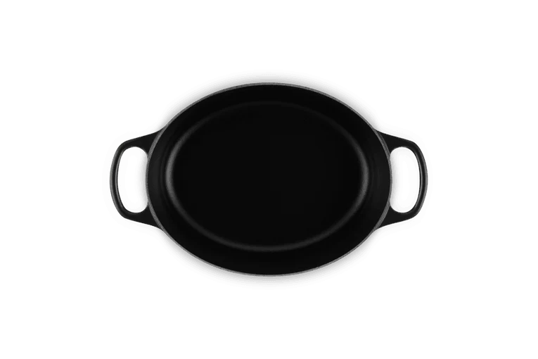 Le Creuset Oval Signature Schmorpfanne 'Matt Schwarz'