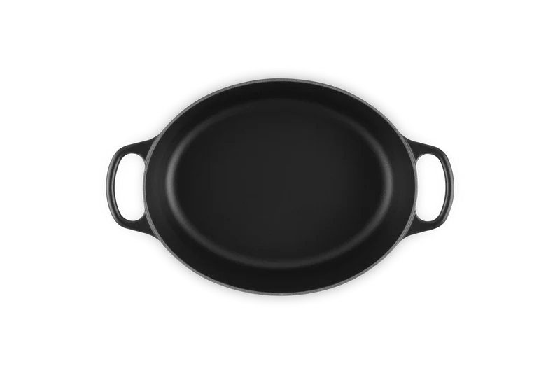 Le Creuset Oval Signature Schmorpfanne 'Matt Schwarz'