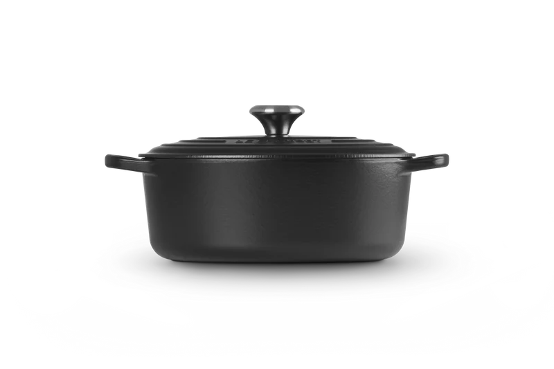 Le Creuset Oval Signature Schmorpfanne 'Matt Schwarz'