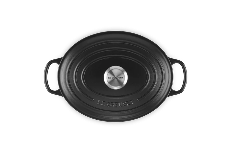 Le Creuset Oval Signature Schmorpfanne 'Matt Schwarz'