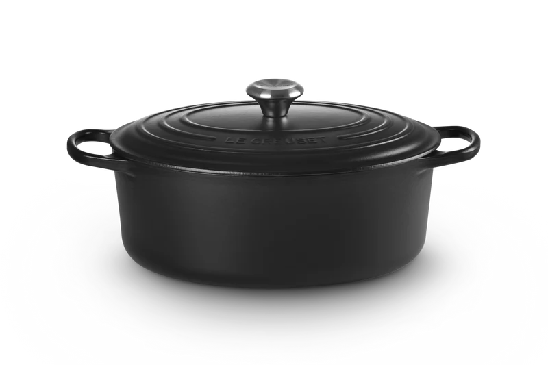 Le Creuset Oval Signature Schmorpfanne 'Matt Schwarz'