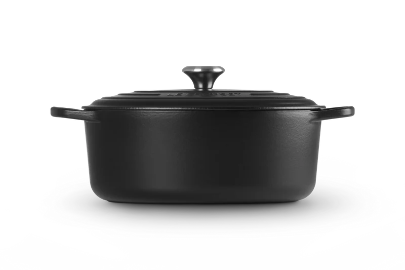 Le Creuset Oval Signature Schmorpfanne 'Matt Schwarz'