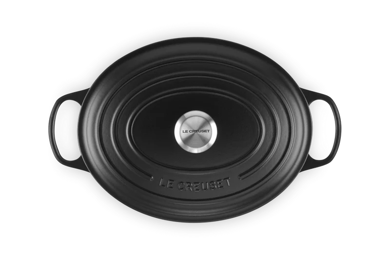 Le Creuset Oval Signature Schmorpfanne 'Matt Schwarz'