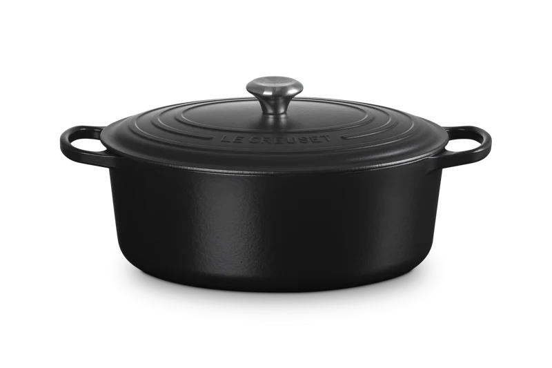 Le Creuset Oval Signature Schmorpfanne 'Matt Schwarz'
