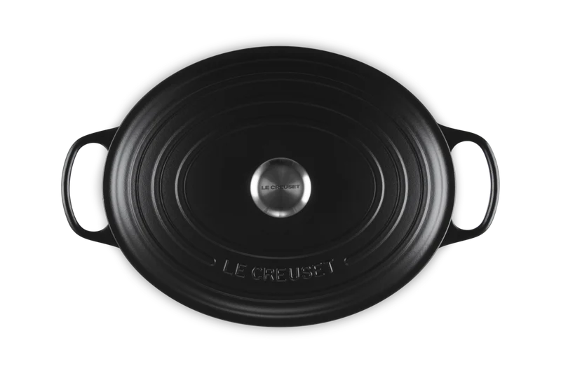 Le Creuset Oval Signature Schmorpfanne 'Matt Schwarz'
